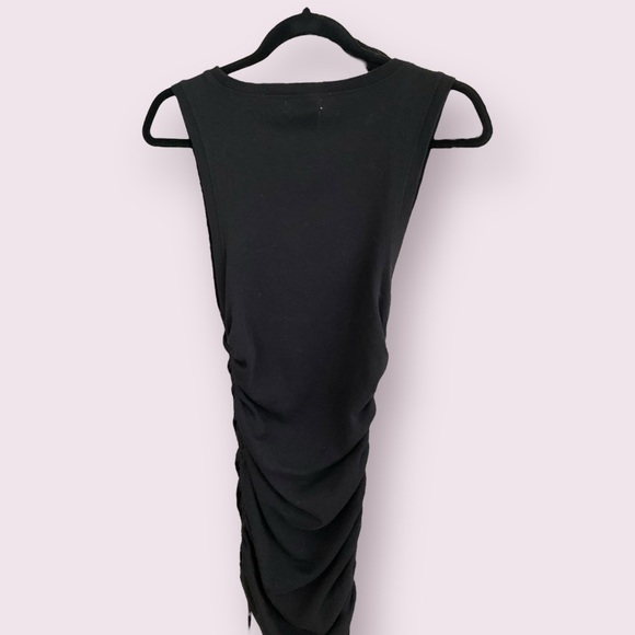 Good American Rouched Sides Cotton Tank Dress - Picture 6 of 11